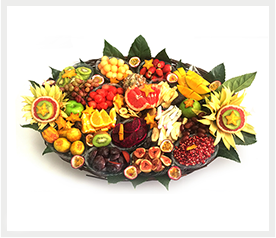 סלסלת פירות סאות’ ביץ’ - מגשי פירות מעוצבים